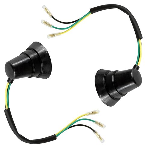 Caltric 2X Headlight Socket Cord Compatible with Yamaha Banshee 350 YFZ350 1987 1988 1989 1990 1991 1992 1993 1994 1995 in Saudi Arabia
