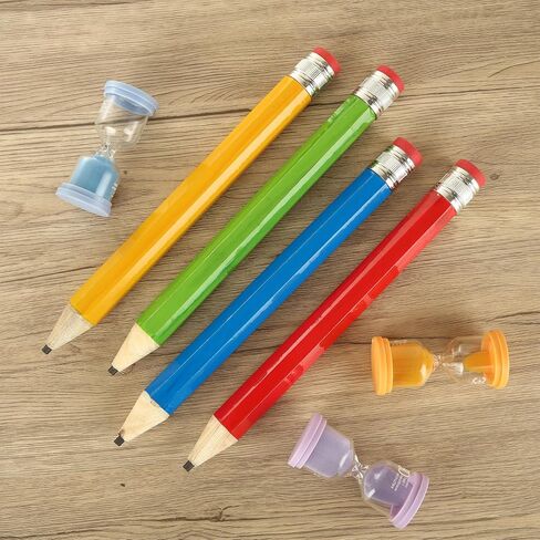 16 Pcs Wooden Jumbo Pencils, 13 Inch Funny Large Novelty Pencil, Wood Cool Giant Pencil, Big Novelty Pencils for Home School Office Halloween Christmas Party Prop Gift Decor, 4 Colors in Saudi Arabia