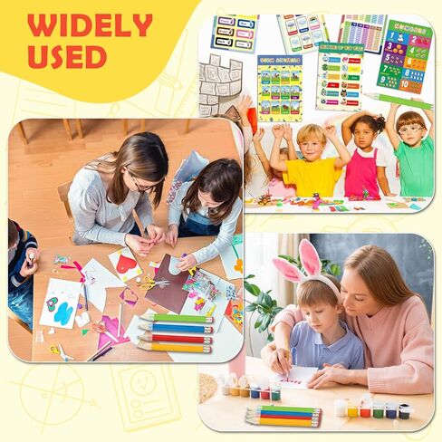16 Pcs Wooden Jumbo Pencils, 13 Inch Funny Large Novelty Pencil, Wood Cool Giant Pencil, Big Novelty Pencils for Home School Office Halloween Christmas Party Prop Gift Decor, 4 Colors in Saudi Arabia