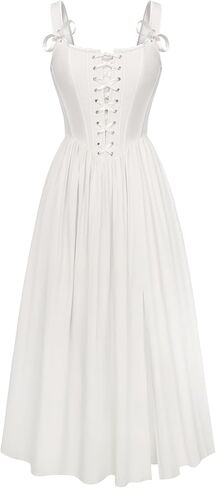 Scarlet Darkness Corset Dress for Women 2026 Renaissance Costume Summer Maxi Cocktail Party Dresses with Pockets in Saudi Arabia