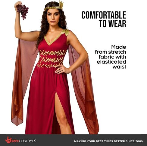 Morph Regal Greek Goddess Costume Women, Egyptian Goddess Costumes, Toga Costume Woman, Halloween Costumes For Women in Saudi Arabia