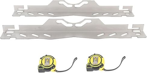 Wheel Alignment Tool Plate, Stainless Steel Toe Alignment Tool, Universal Fit with 2 Tape Measures - Anti - Drop Groove, Precise Measurement Tech, DIY SUV and Sedan in Kuwait