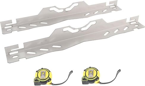 Wheel Alignment Tool Plate, Stainless Steel Toe Alignment Tool, Universal Fit with 2 Tape Measures - Anti - Drop Groove, Precise Measurement Tech, DIY SUV and Sedan in Kuwait