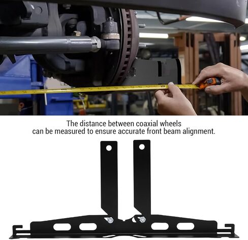 Toe Alignment Tools 2 Sets, Alloy Steel Calibration Plates with Extension Bracket - Heavy Duty Construction, Universal Compatibility, Accurate Wheel Alignment for Vehicles in Saudi Arabia