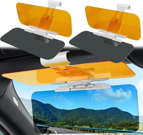 2 Pack Sun Visor Extender for Car Anti-Glare Reflect Light Sun Visor Anti-Ultraviolet Car Visor Extender Sun Blocker Day and Night Dual-Use for Safe Driving in Saudi Arabia