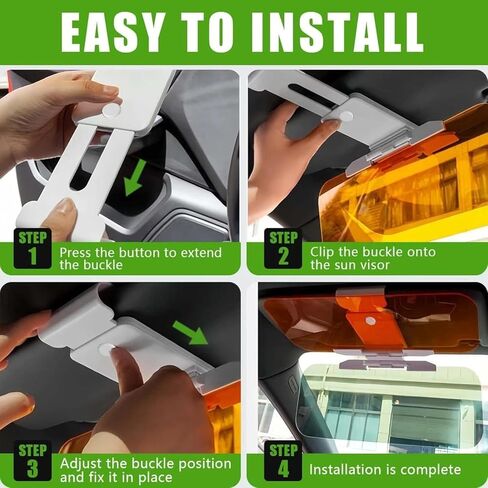 2 Pack Sun Visor Extender for Car Anti-Glare Reflect Light Sun Visor Anti-Ultraviolet Car Visor Extender Sun Blocker Day and Night Dual-Use for Safe Driving in Saudi Arabia