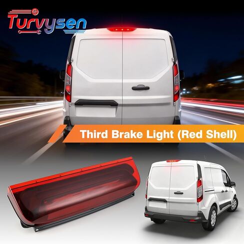 مجموعة مصابيح الفرامل الثالثة لمصابيح التوقف العالية في المنتصف متوافقة مع 2014-2023 Ford Transit Connect، 2014-2020 Ford Transit Custom Repalces 923-299، DT1Z13A613A in Kuwait
