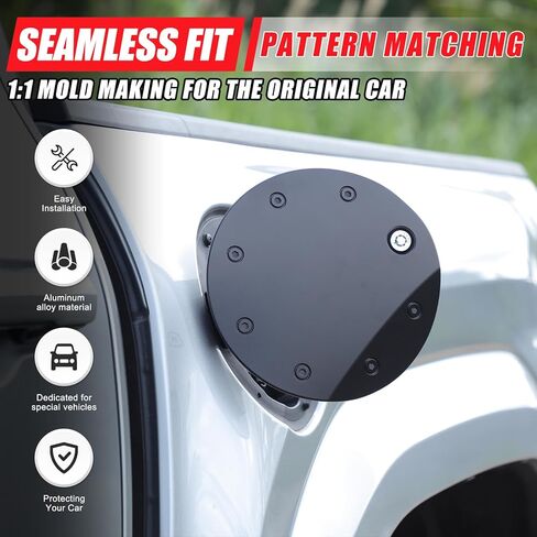 Daeiclru Gas Cap Cover Compatible with Toyota Tacoma 2024 2025, Fuel Filler Door Locking Gas Tank Cap Cover Car Fuel Tank Cap Replacement Accessores in Saudi Arabia