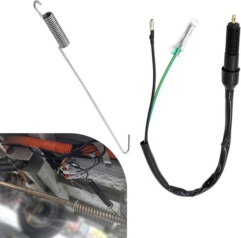 Rear Foot Brake Switch Cable, Pure Copper Core Waterproof Tail Light Switch Cable with Spring, Modification Replacement Parts for Off-Road Motorcycle ATV 4 Wheel Beach Bike (Black) in Saudi Arabia