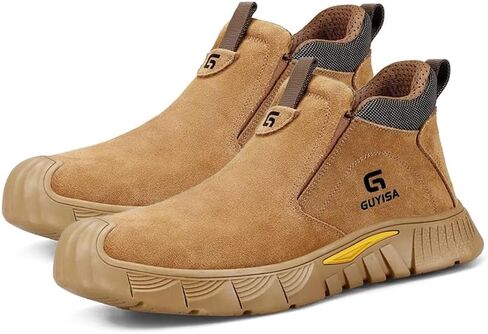 Welding Boots for Men Slip On Work Boots for Men Fireproof Steel Toe Boots Men's Steel Toe Shoes Indestructible Safety Toe Shoes Construction Boots for Welder Men's Work Shoes. in Saudi Arabia