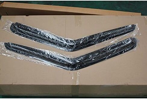 2Pcs Window Visors Rain Guards Compatible with 94-04 Chevy S10 GMC Sonoma, 96-00 Isuzu Hombre, 95-05 Chevy S10 Blazer 2-Door, 95-01 GMC S15 Jimmy 2-Door, Dark Smoke Out-Channel Outside Mount in Kuwait