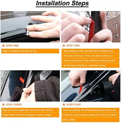 2Pcs Window Visors Rain Guards Compatible with 94-04 Chevy S10 GMC Sonoma, 96-00 Isuzu Hombre, 95-05 Chevy S10 Blazer 2-Door, 95-01 GMC S15 Jimmy 2-Door, Dark Smoke Out-Channel Outside Mount in Kuwait