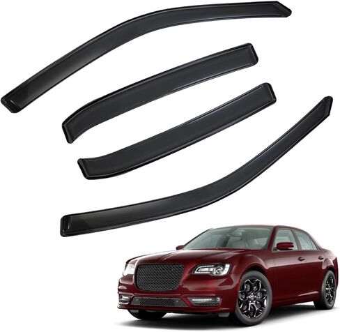 in-Channel Rain Guards Compatible with 2009-2018 Dodge Ram 1500 Crew Cab, 2019-2024 Ram 1500 Classic Crew Cab, 2010-2025 Ram 2500 & 3500 Crew & Mega Cab Window Deflectors Vent Visor in Saudi Arabia