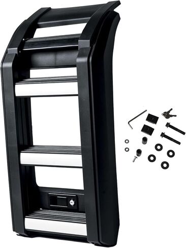 Matte Black Side Ladder Rack Luggage Carrier Side Access Ladder Fits for Land Rover Defender 110 90 130 2020 2021 2022 2023 2024 2025 Window Roof Step Ladders in Kuwait