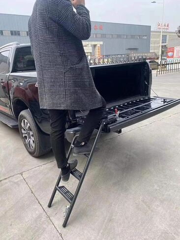 Universal Pickup Truck Tailgate Ladder fits for Dodge RAM 1500 2500 3500 1981-2023，Chevrolet Silverado 2019-2024，F150 F250 etc. in Saudi Arabia