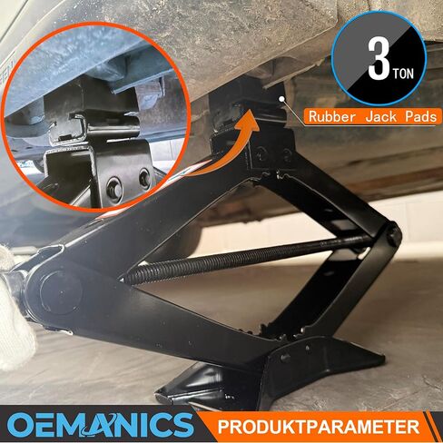 3 Ton (6613 lbs) Car Jack Kit Scissor Jack Kit Compatible with Mercedes Benz A B C E S Class GLA GLC GLK GLE GLS, Universal Lift Jack with Slotted Rubber Jack Pad Adapter in Saudi Arabia