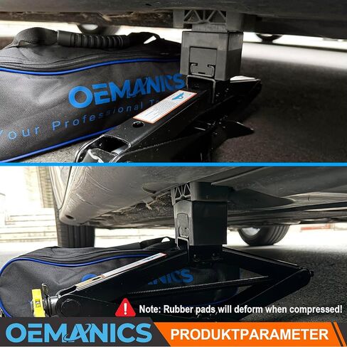 3 Ton (6613 lbs) Car Jack Kit Scissor Jack Kit Compatible with Mercedes Benz A B C E S Class GLA GLC GLK GLE GLS, Universal Lift Jack with Slotted Rubber Jack Pad Adapter in Saudi Arabia