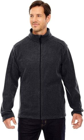 Core 365 Men's Tall Journey Fleece Jacket LT HEATHER CHARCOAL in Saudi Arabia