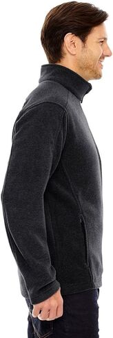 Core 365 Men's Tall Journey Fleece Jacket LT HEATHER CHARCOAL in Saudi Arabia