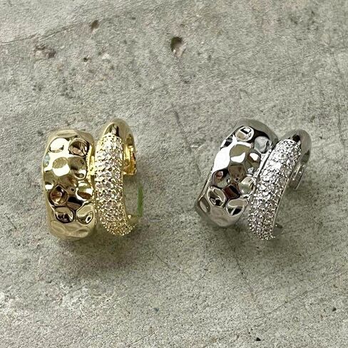 Ear Cuff Earrings for Women Trendy Gold Ear Cuffs non Piercing Clip on Cartilage Earrings Chunky Gold Ear Cuff Earrings Fake Earring Cuffs non Pierced Jewelry Gift in Saudi Arabia