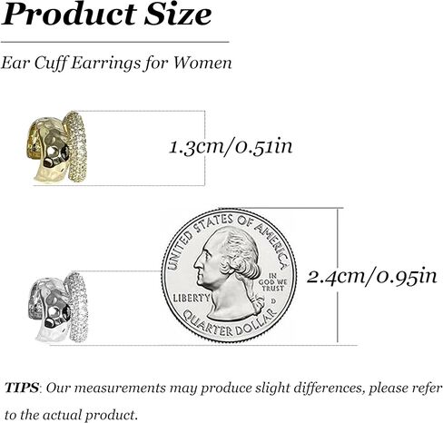 Ear Cuff Earrings for Women Trendy Gold Ear Cuffs non Piercing Clip on Cartilage Earrings Chunky Gold Ear Cuff Earrings Fake Earring Cuffs non Pierced Jewelry Gift in Saudi Arabia