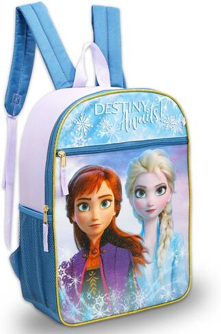 Disney Frozen Backpack and Lunch Bag for Kids - Bundle with 16" Backpack, Lunch Box, Snack Bag, Stickers, More Frozen School Bag Set for Girls in Saudi Arabia