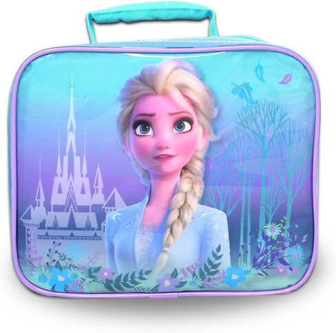 Disney Frozen Backpack and Lunch Bag for Kids - Bundle with 16" Backpack, Lunch Box, Snack Bag, Stickers, More Frozen School Bag Set for Girls in Saudi Arabia