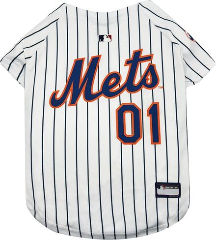 MLB Jersey for Dogs & Cats - Baseball New York Mets Pet Jersey, Large. in Kuwait
