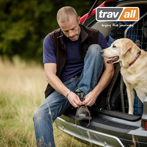 واقي ممتص الصدمات لصندوق السيارة من Travall متوافق مع Mini Countryman (2017-2020) - حماية ممتصة للصدمات بلاستيكية سوداء ناعمة خاصة بالمركبة ضد الخدوش والخدوش in Kuwait