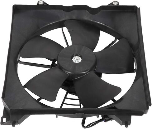 Radiator Cooling Fan Assembly Compatible with 2008-2012 for Honda for Accord 2.4L, Black Radiator Fan Direct Fit Replacement for Engine Cooling Fan in Saudi Arabia