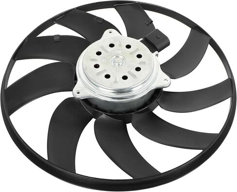 Cooling Fan Assembly Compatible with 2008-2010 for Audi for A5 Quattro 3.2L 2010-2014 for Audi for A5 2.0L, Black Radiator Fan Direct Fit Replacement for Engine Cooling Fan in Saudi Arabia
