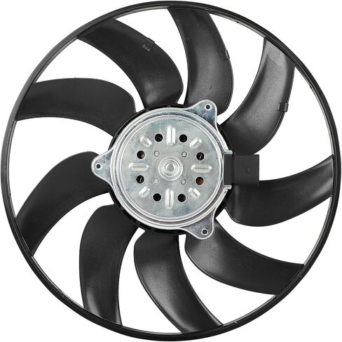 Cooling Fan Assembly Compatible with 2008-2010 for Audi for A5 Quattro 3.2L 2010-2014 for Audi for A5 2.0L, Black Radiator Fan Direct Fit Replacement for Engine Cooling Fan in Saudi Arabia