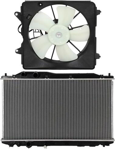 Radiator Cooling Fan Assembly Compatible with 2006 2007 2008 2009 2010 2011 for Honda for Civic 1.8L,Radiator Fan Direct Fit Replacement for Engine Cooling Fan & Radiator in Saudi Arabia