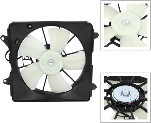 Radiator Cooling Fan Assembly Compatible with 2006 2007 2008 2009 2010 2011 for Honda for Civic 1.8L,Radiator Fan Direct Fit Replacement for Engine Cooling Fan & Radiator in Saudi Arabia