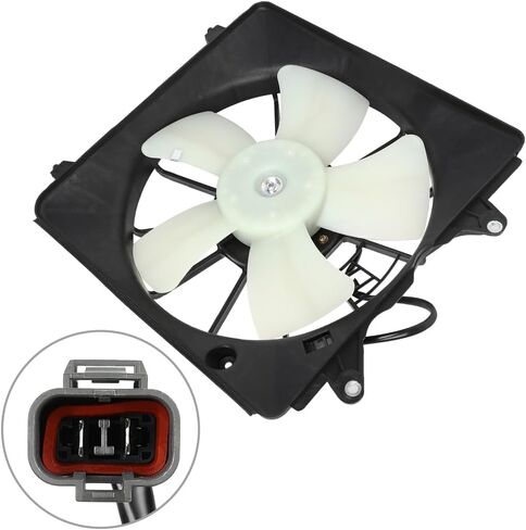 Radiator Cooling Fan Assembly Compatible with 2006 2007 2008 2009 2010 2011 for Honda for Civic 1.8L,Radiator Fan Direct Fit Replacement for Engine Cooling Fan & Radiator in Saudi Arabia