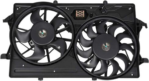 Radiator Cooling Fan Assembly Compatible with 2000-2002 for Ford for Focus 2.0L, Black Radiator Fan Direct Fit Replacement for Engine Cooling Fan in Saudi Arabia