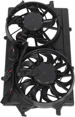 Radiator Cooling Fan Assembly Compatible with 2000-2002 for Ford for Focus 2.0L, Black Radiator Fan Direct Fit Replacement for Engine Cooling Fan in Saudi Arabia