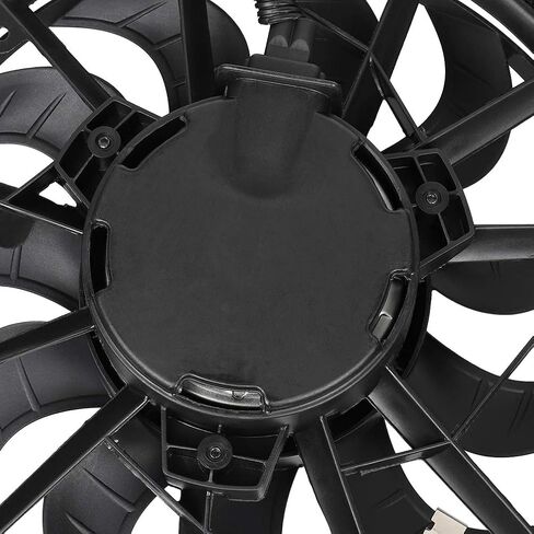 Radiator Cooling Fan Assembly Compatible with 2000-2002 for Ford for Focus 2.0L, Black Radiator Fan Direct Fit Replacement for Engine Cooling Fan in Saudi Arabia