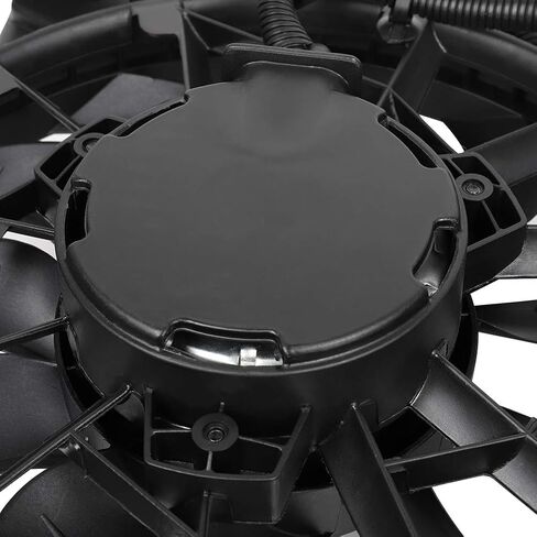 Radiator Cooling Fan Assembly Compatible with 2000-2002 for Ford for Focus 2.0L, Black Radiator Fan Direct Fit Replacement for Engine Cooling Fan in Saudi Arabia