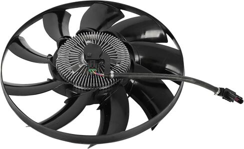 Radiator Cooling Fan Assembly Compatible with 2014-2019 for Land Rover for Range Rover Sport 3.0L 2014-2016 for Land Rover for LR4 3.0L, Black Radiator Fan Replacement for Engine Cooling Fan in Saudi Arabia