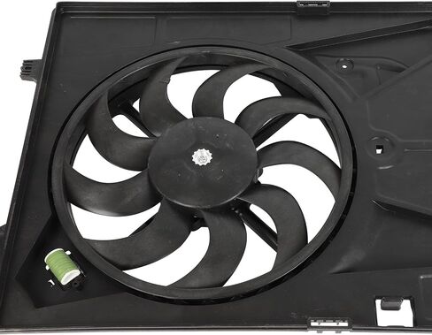 Radiator Cooling Fan Assembly Compatible with 2014-2020 for Chevrolet for Trax 1.4L, Black Radiator Fan Direct Fit Replacement for Engine Cooling Fan in Saudi Arabia