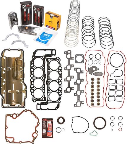 Evergreen Engine Rering Kit FSBRR8-30400 Compatible With 99-03 Dodge Dakota Durango Jeep 4.7 SOHC Full Gasket Set, Standard Size Main Rod Bearings, Standard Size Piston Rings in Saudi Arabia