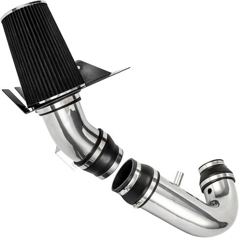PHILTOP 4" Cold Air Intake Kit System + Heat Shield Compatible with Ford for 1997-2003 F150 4.6/5.4L, 1997-1999 F250 5.4L, 1997-2003 Expedition 4.6L, High Performance, Black in Saudi Arabia