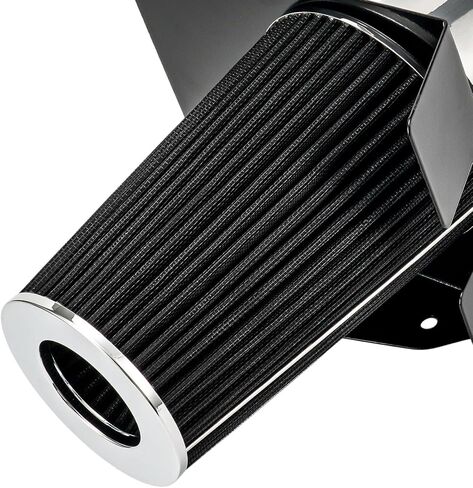 نظام مجموعة مدخل الهواء البارد 4 بوصات من PHILTOP + درع حراري متوافق مع Ford for 1997-2003 F150 4.6/5.4L، 1997-1999 F250 5.4L، 1997-2003 Expedition 4.6L، عالي الأداء، أسود in Kuwait
