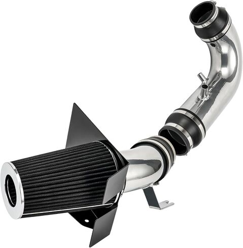 نظام مجموعة مدخل الهواء البارد 4 بوصات من PHILTOP + درع حراري متوافق مع Ford for 1997-2003 F150 4.6/5.4L، 1997-1999 F250 5.4L، 1997-2003 Expedition 4.6L، عالي الأداء، أسود in Kuwait