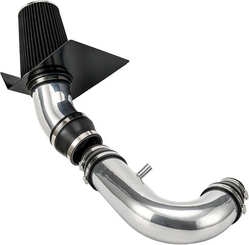 نظام مجموعة مدخل الهواء البارد 4 بوصات من PHILTOP + درع حراري متوافق مع Ford for 1997-2003 F150 4.6/5.4L، 1997-1999 F250 5.4L، 1997-2003 Expedition 4.6L، عالي الأداء، أسود in Kuwait