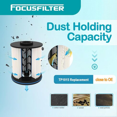فلتر الوقود من فئة OEM FOCUSFILTER TP1015، يناسب محركات الديزل Duramax 3.0L و6.6L، متوافق مع Chevy Silverado/GMC Sierra 2001-2024، يستبدل 13539108، 22937279، 23304096، 23456595 in Saudi Arabia