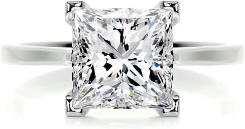 2-4 CT الأميرة قطع سوليتير خواتم الخطبة اليدوية خاتم الزواج للنساء الذكرى وعد الهدايا لها مويسانيتي in Saudi Arabia