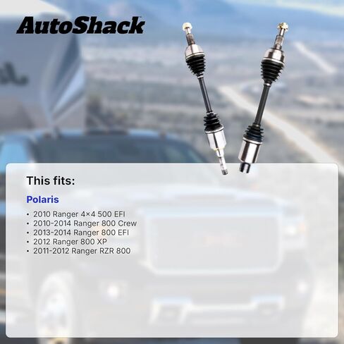AutoShack Rear ATV Axle Shaft Assembly Left or Right Replacement for 2010-2014 Polaris Ranger 800 Crew 2010-2012 Polaris Ranger 800 XP 1-PC in Saudi Arabia