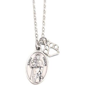 St Rocco Necklace - Catholic Patron Saint of Dogs - Confirmation Gifts for Boys and Girls in Kuwait